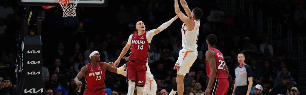 阿德巴约29分布克24+9+9 热火险胜太阳