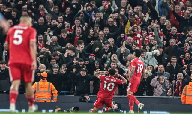 英超-塞梅尼奥破门罗德里建功 曼城两度领先被扳平2-2森林