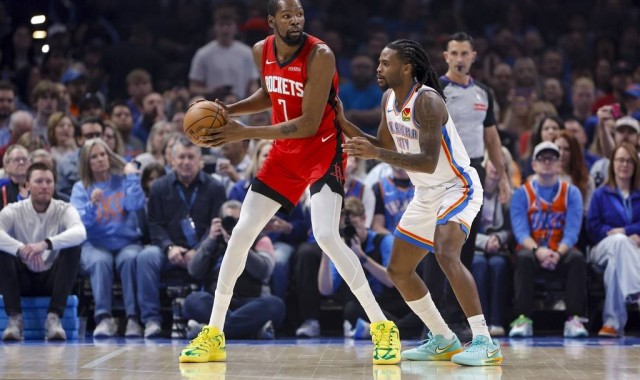 申京17+12+11杜兰特20分 火箭击败雷霆