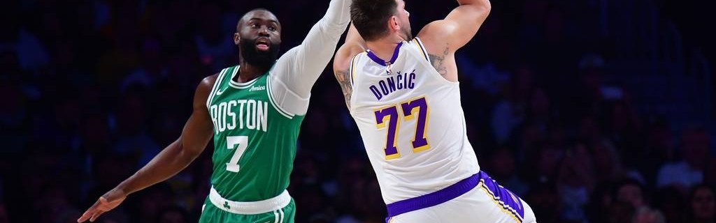 杰伦布朗32+8+7 东契奇25分詹姆斯20分湖人负绿军